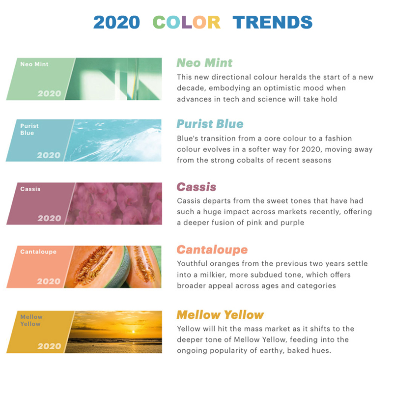 2020 tendenze del colore